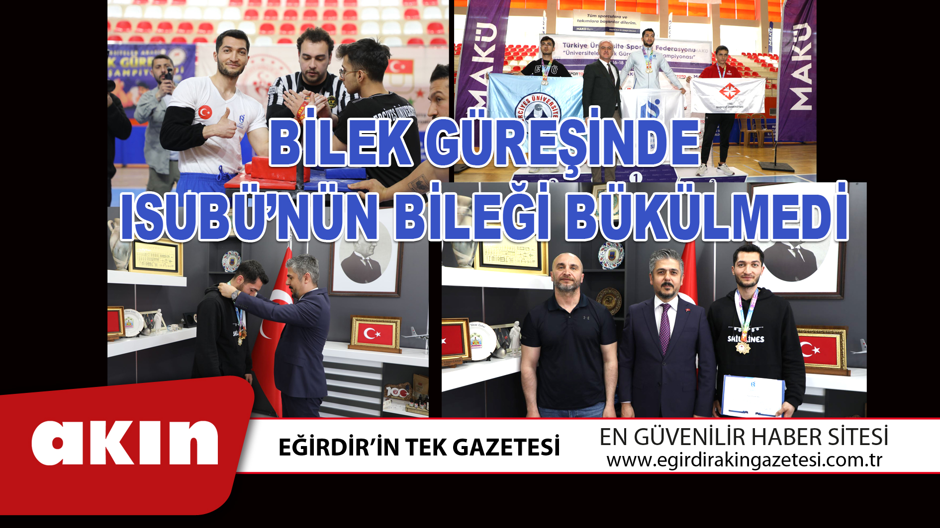 BİLEK GÜREŞİNDE ISUBÜ’NÜN BİLEĞİ BÜKÜLMEDİ