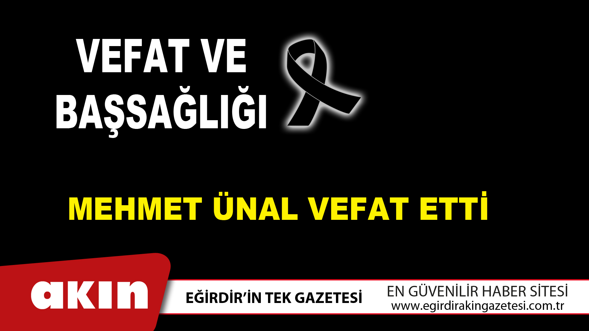 Mehmet Ünal vefat etti