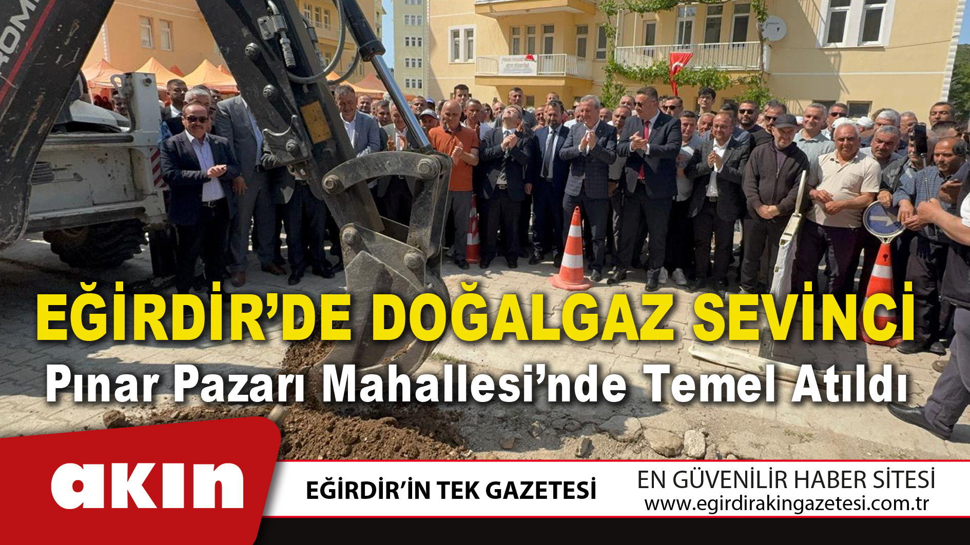 EĞİRDİR’DE DOĞALGAZ SEVİNCİ