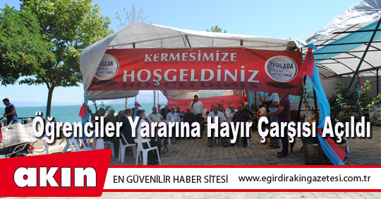 Öğrenciler Yararına Hayır Çarşısı Açıldı
