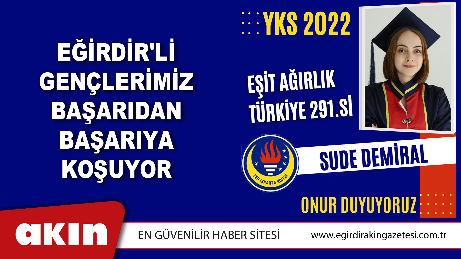 Eğirdir'li Gençlerimiz Başarıdan Başarıya Koşuyor