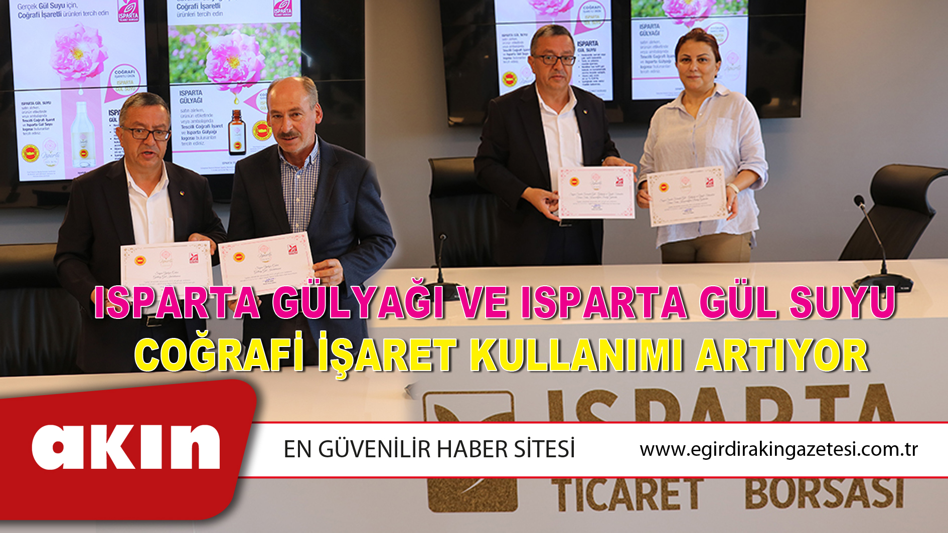 Isparta Gülyağı Ve Isparta Gül Suyu Coğrafi İşaret Kullanımı Artıyor