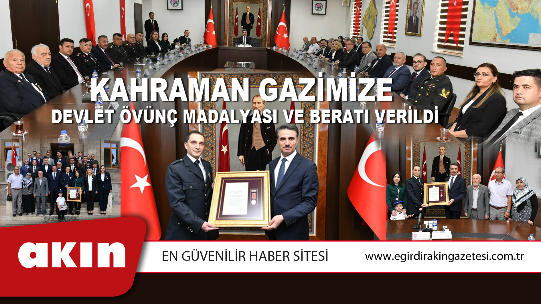 Kahraman Gazimize Devlet Övünç Madalyası Ve Beratı Verildi