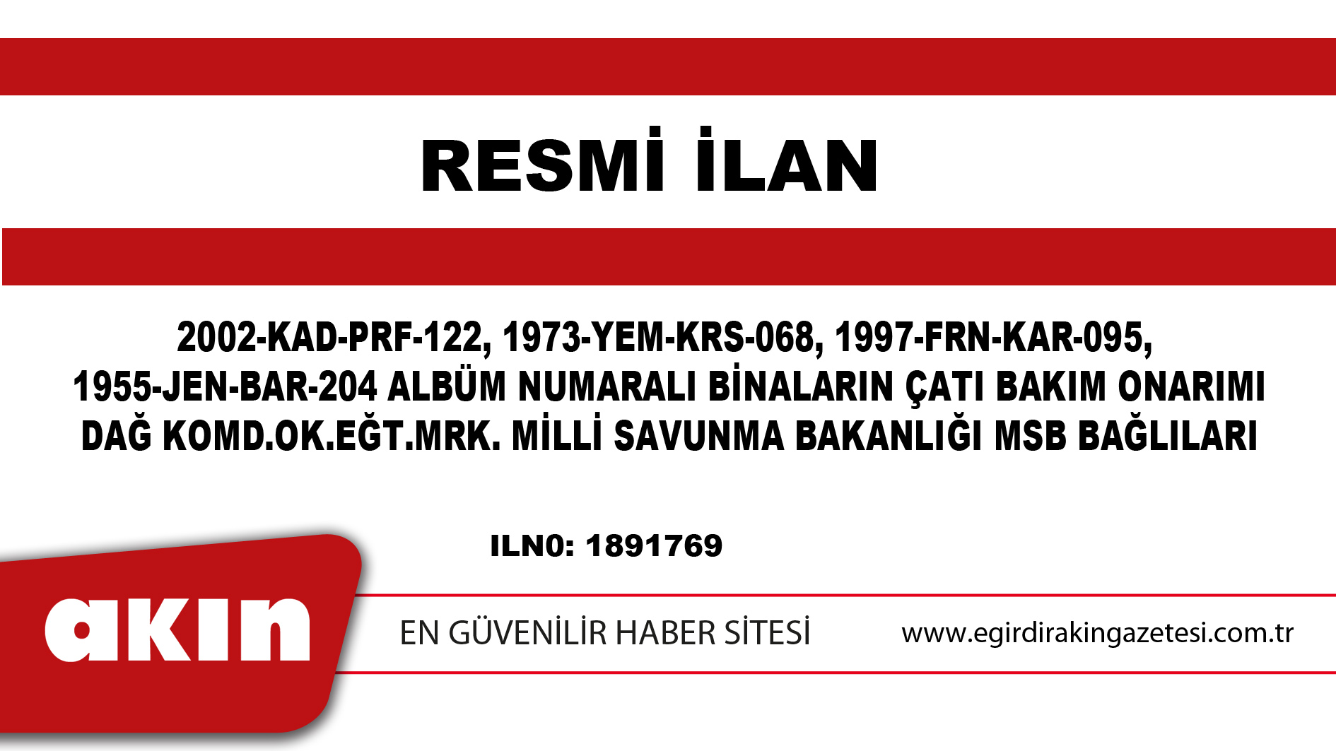 ÇATI BAKIM ONARIMI YAPIM İŞİ