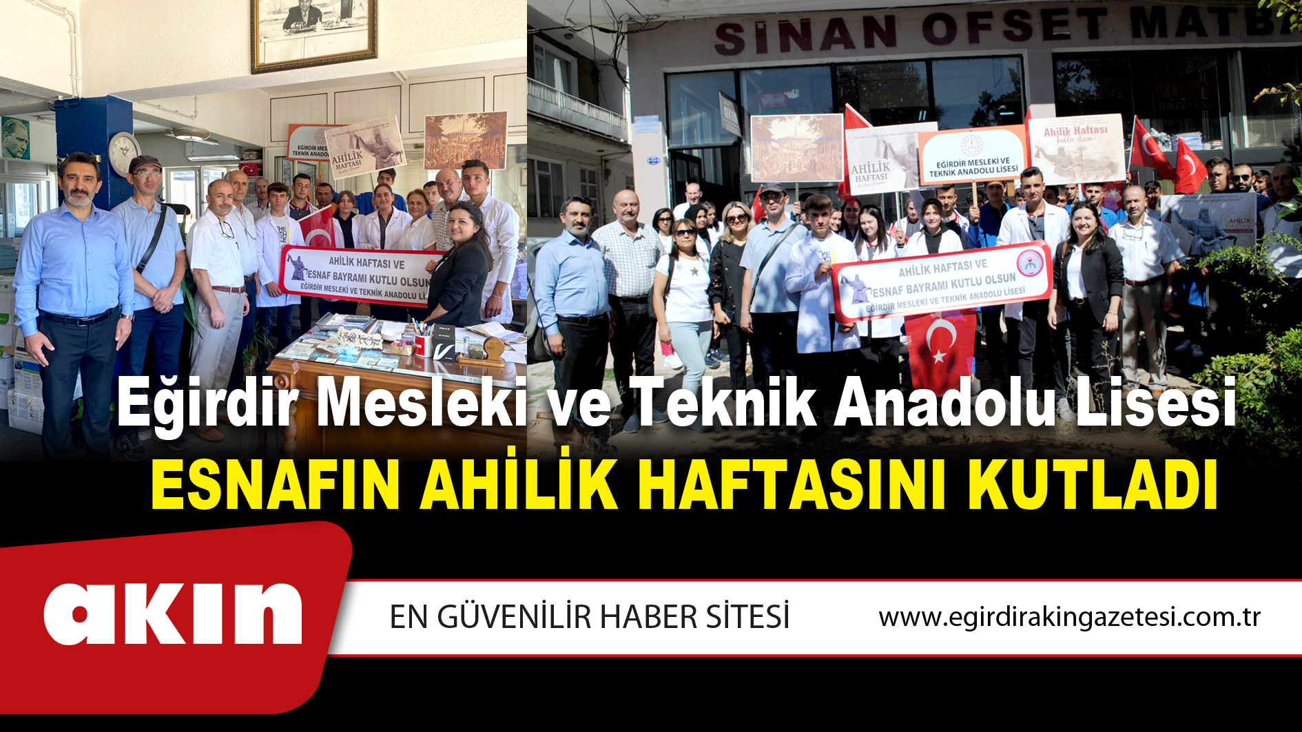 Eğirdir Mesleki ve Teknik Anadolu Lisesi  Esnafın Ahilik Haftasını Kutladı