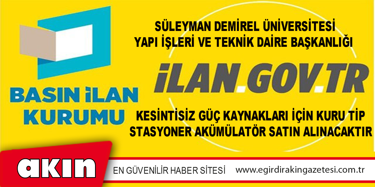 Süleyman Demirel Üniversitesi Yapı İşleri Ve Teknik Daire Başkanlığı 