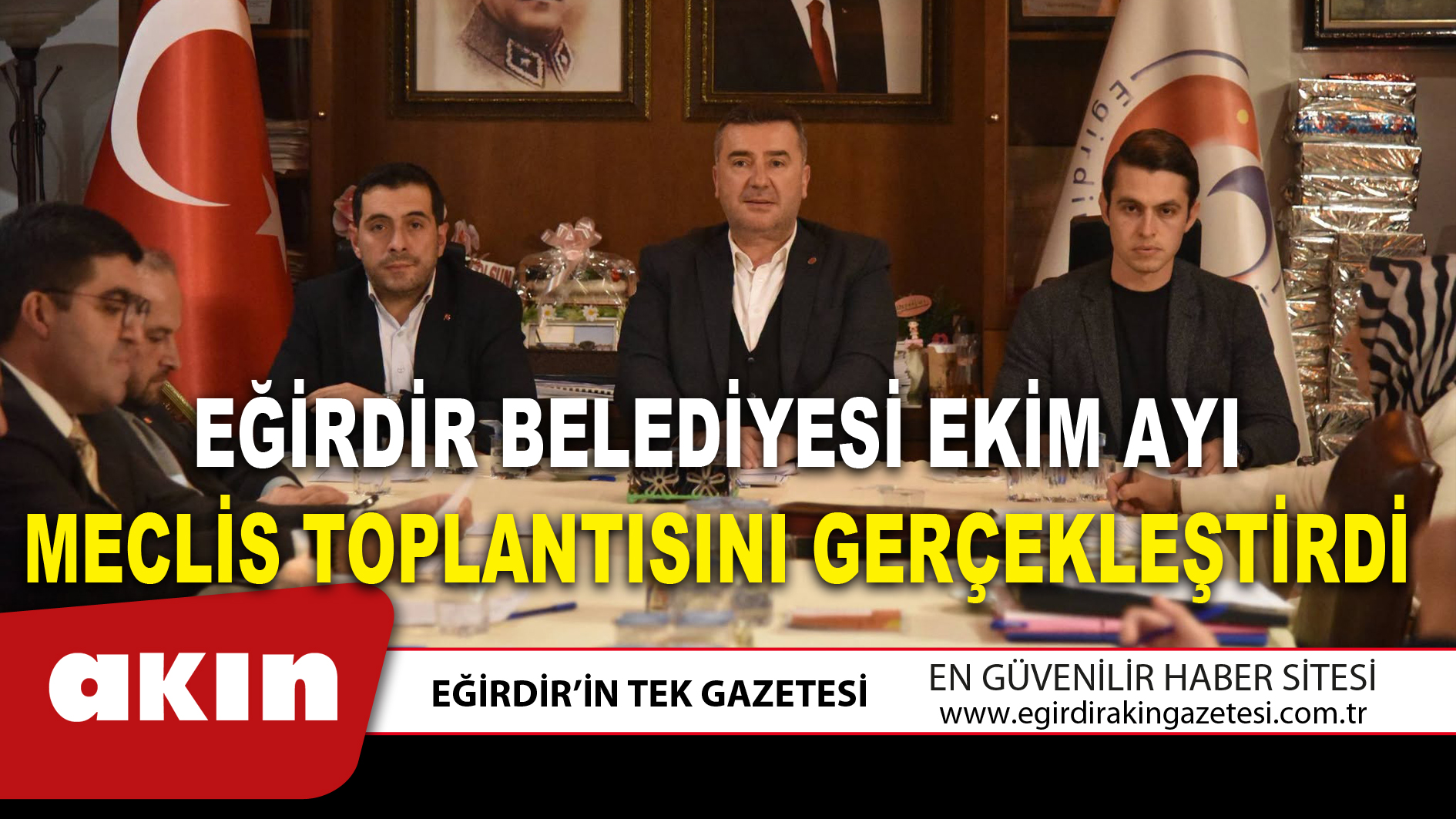 Eğirdir Belediyesi Ekim Ayı Meclis Toplantısını Gerçekleştirdi