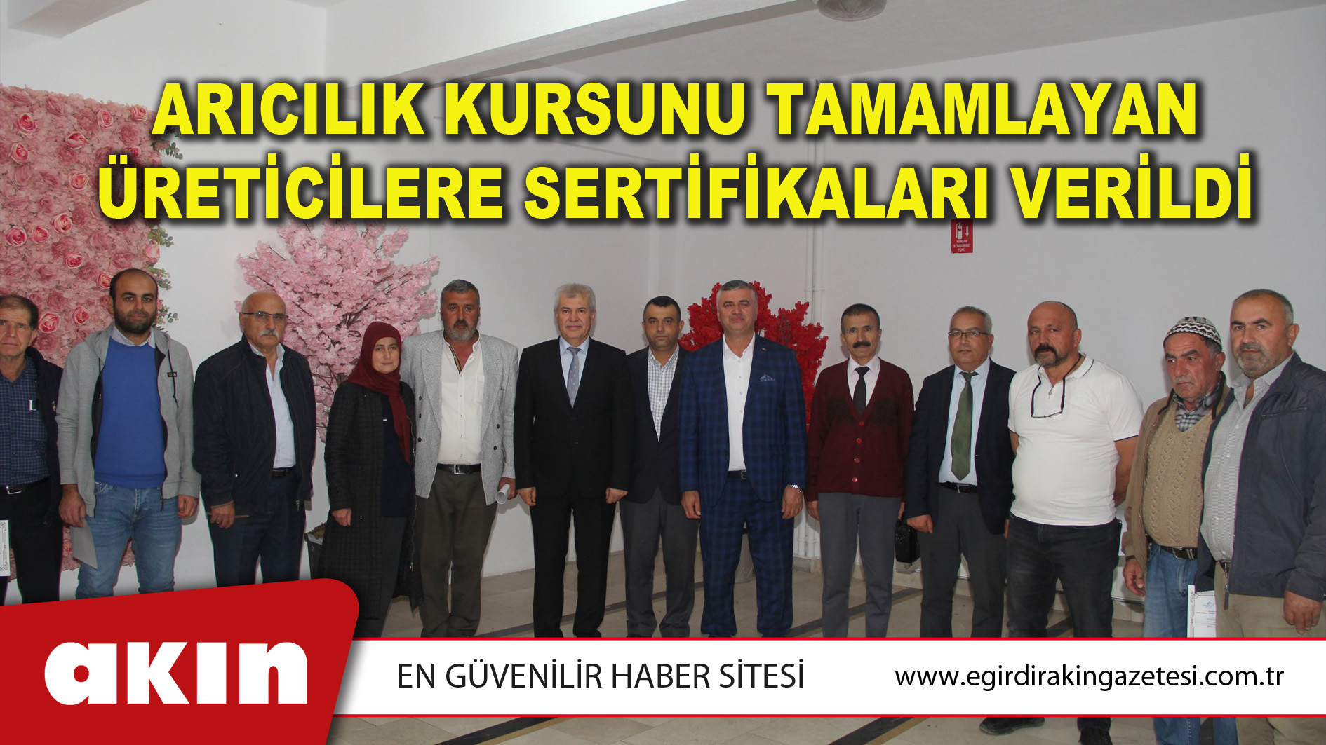 eğirdir haber,akın gazetesi,egirdir haberler,son dakika,Arıcılık Kursunu Tamamlayan Üreticilere Sertifikaları Verildi