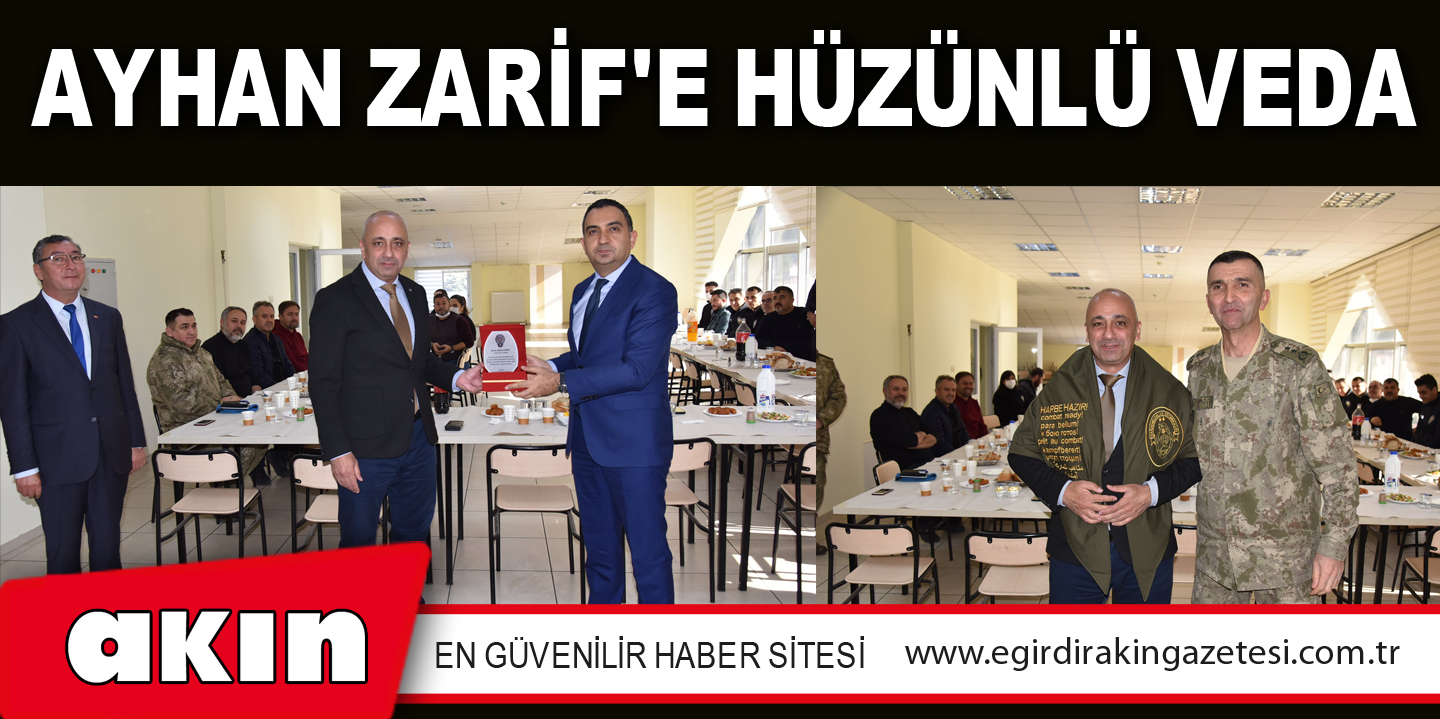 eğirdir haber,akın gazetesi,egirdir haberler,son dakika,EMNİYET MÜDÜRÜ AYHAN ZARİF'E HÜZÜNLÜ VEDA