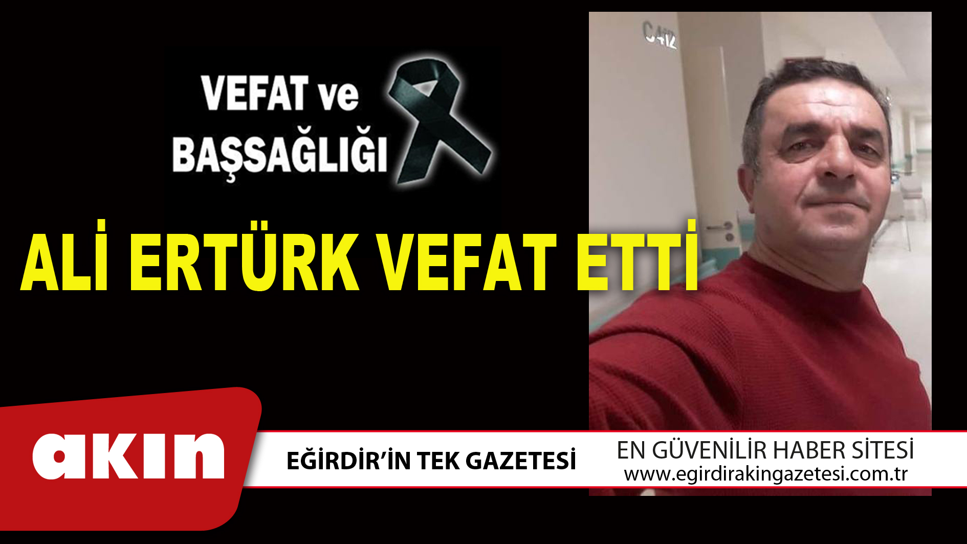 ALİ ERTÜRK VEFAT ETTİ