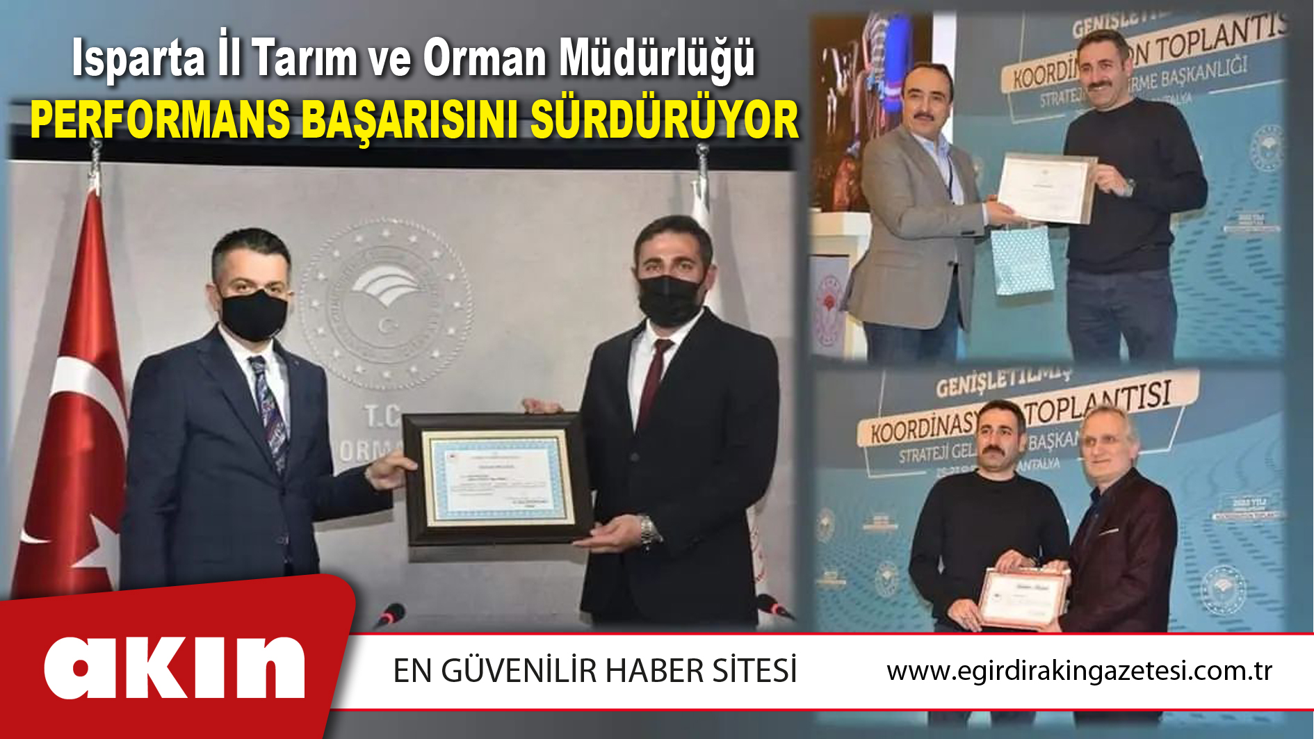 Isparta İl Tarım Ve Orman Müdürlüğü Performans Başarısını Sürdürüyor