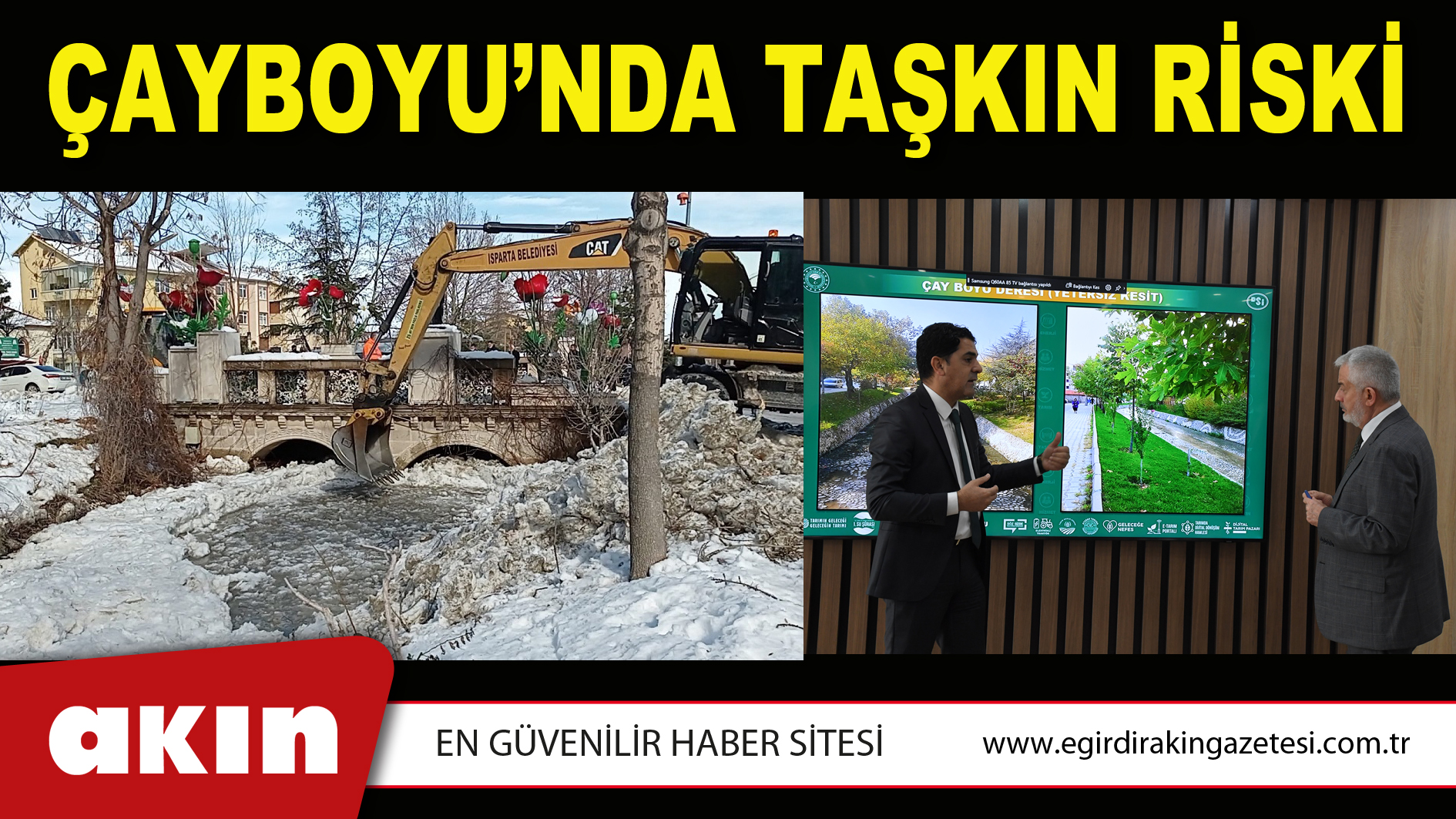 Çayboyu’nda Taşkın Riski
