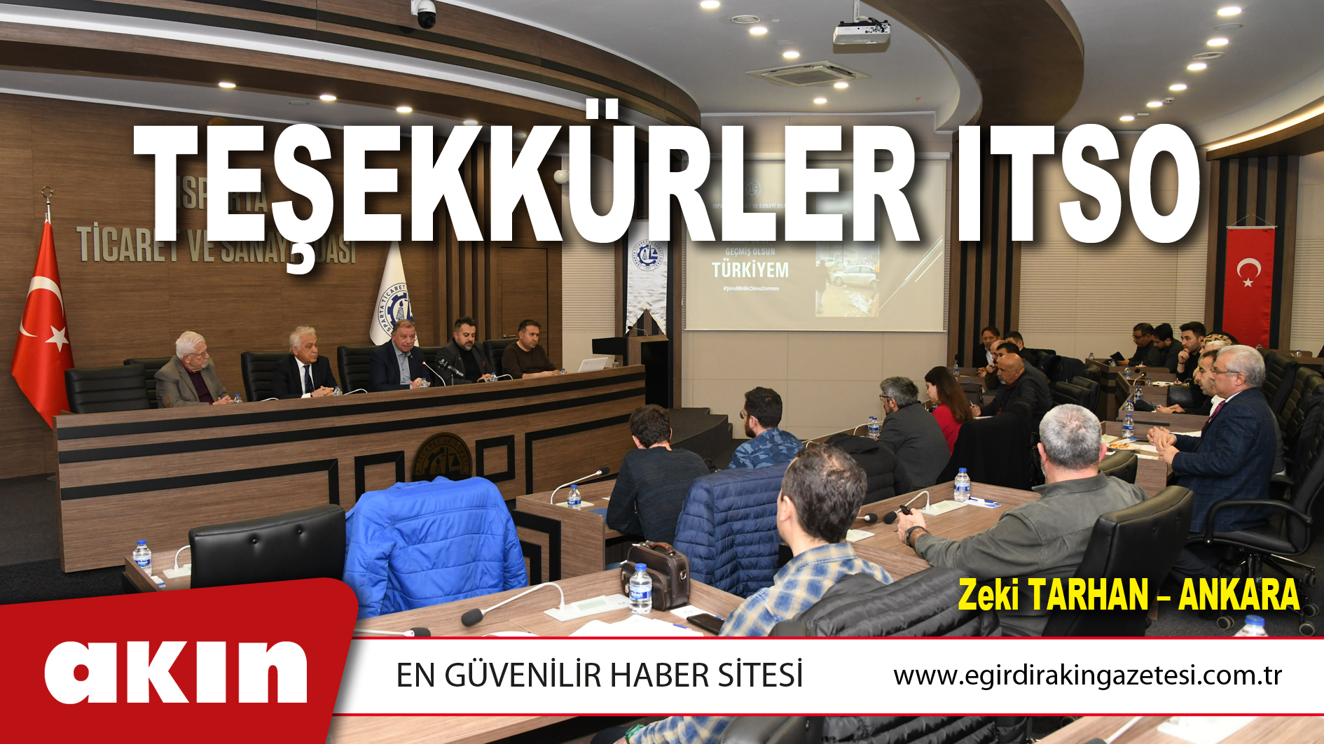 eğirdir haber,akın gazetesi,egirdir haberler,son dakika,TEŞEKKÜRLER ITSO