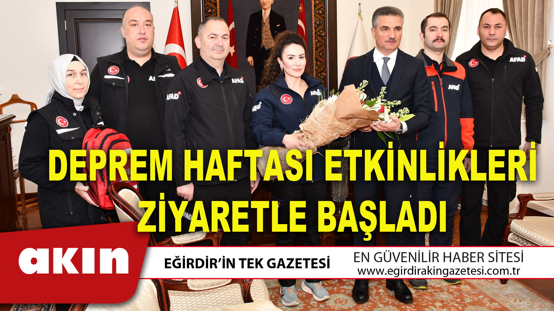 DEPREM HAFTASI ETKİNLİKLERİ ZİYARETLE BAŞLADI