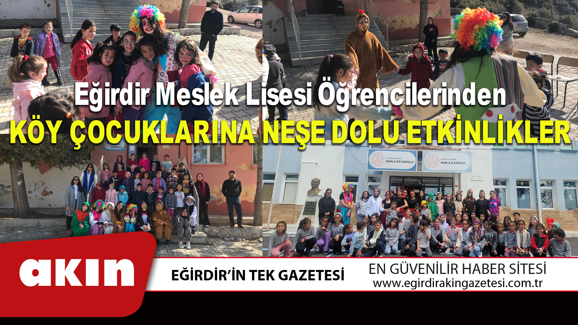 eğirdir haber,akın gazetesi,egirdir haberler,son dakika,Eğirdir Mesleki ve Teknik Anadolu Lisesi Öğrencilerinden Köy Çocuklarına Neşe Dolu Etkinlikler