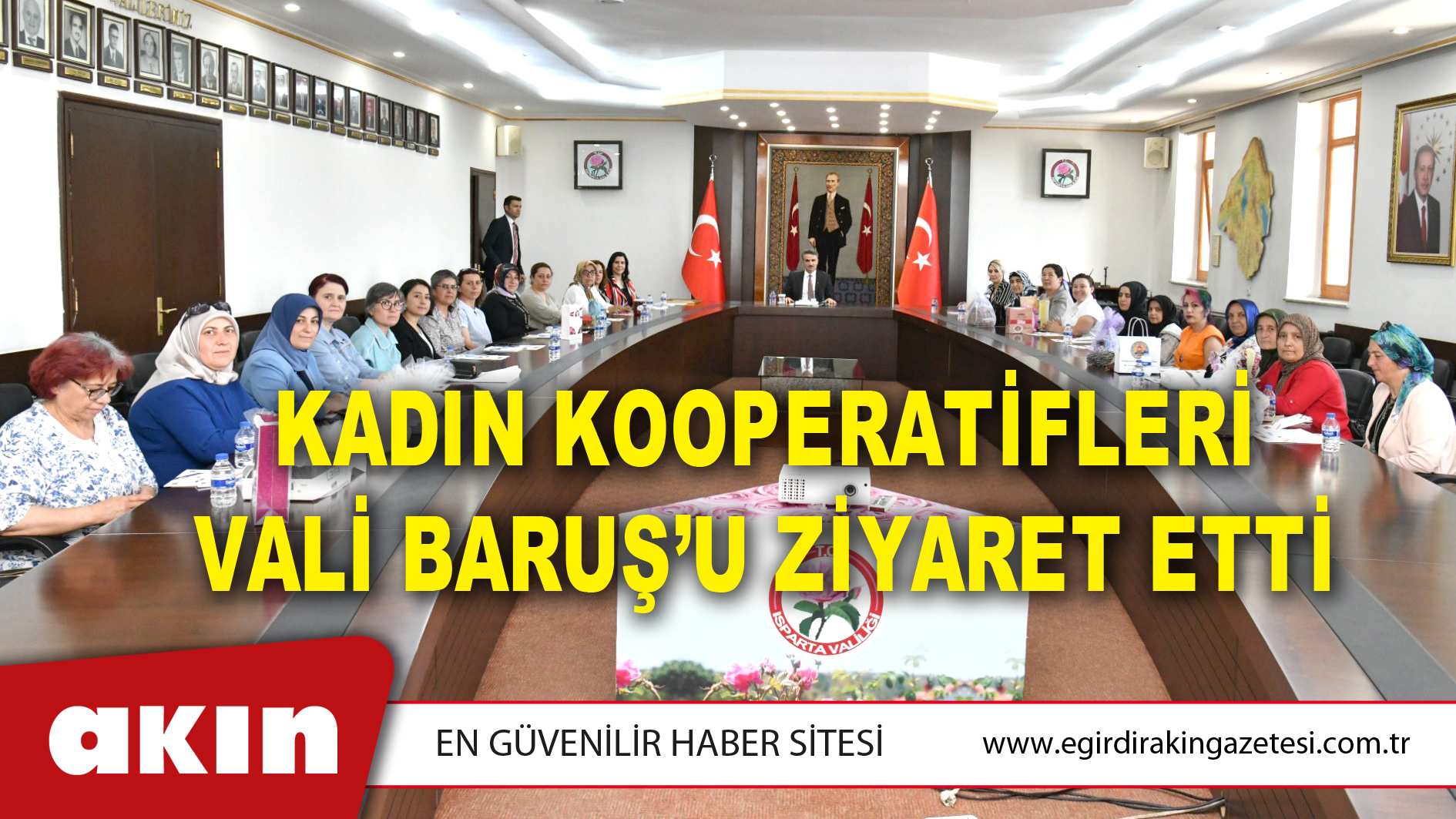 Kadın Kooperatifleri Vali Baruş’u Ziyaret Etti
