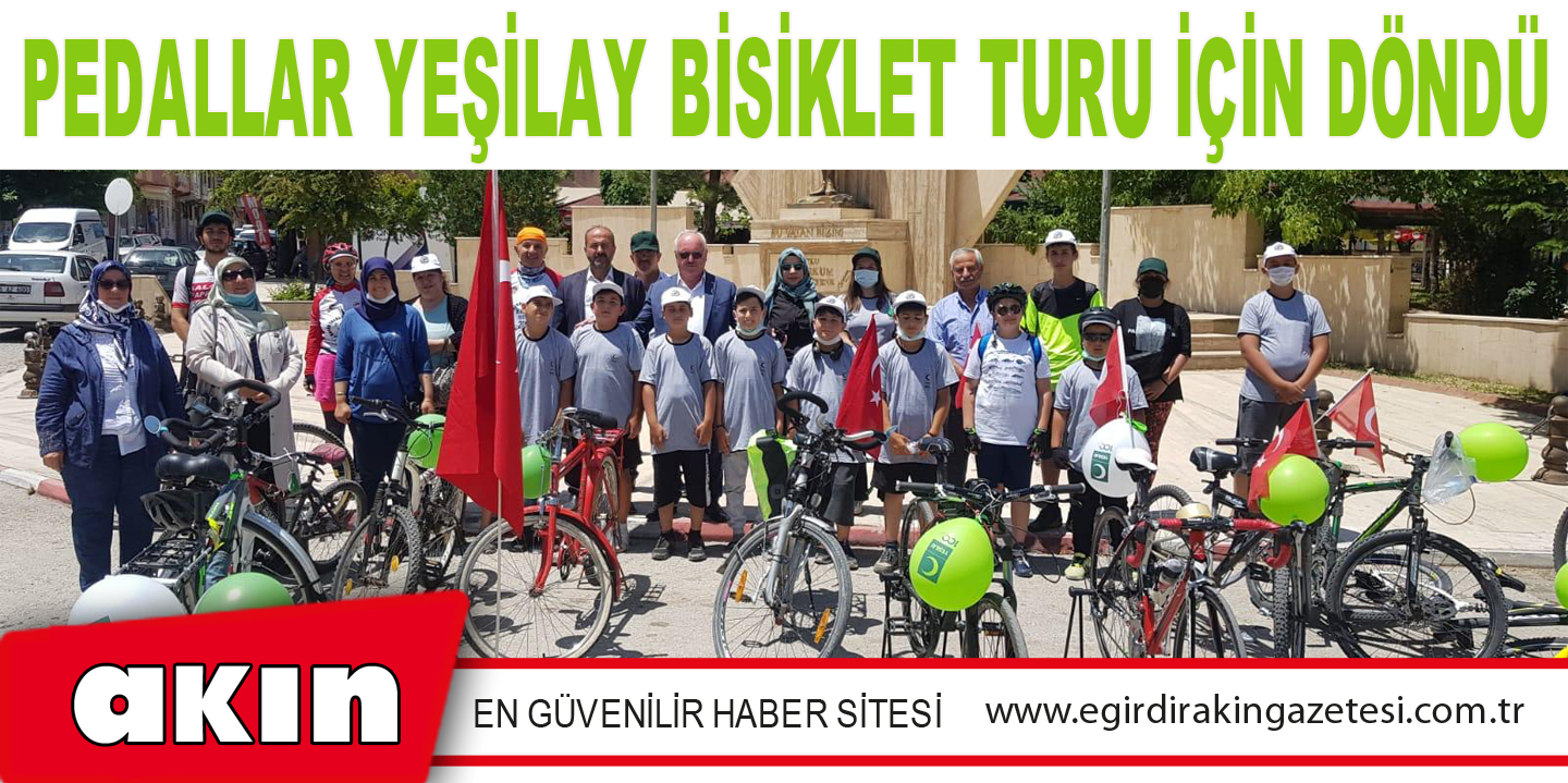 Pedallar Yeşilay Bisiklet Turu İçin Döndü