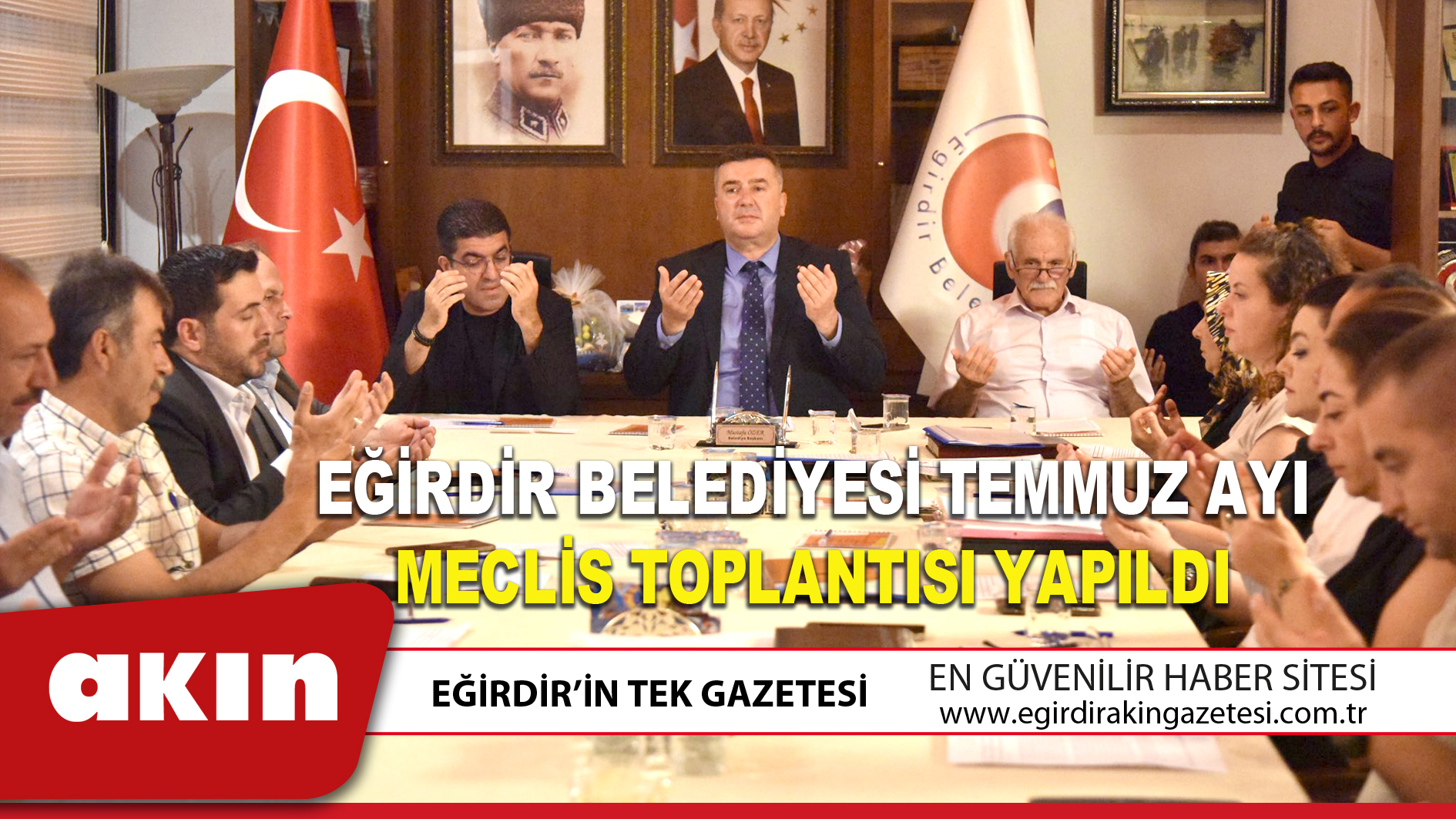 Eğirdir Belediyesi Temmuz Ayı Meclis Toplantısı Yapıldı