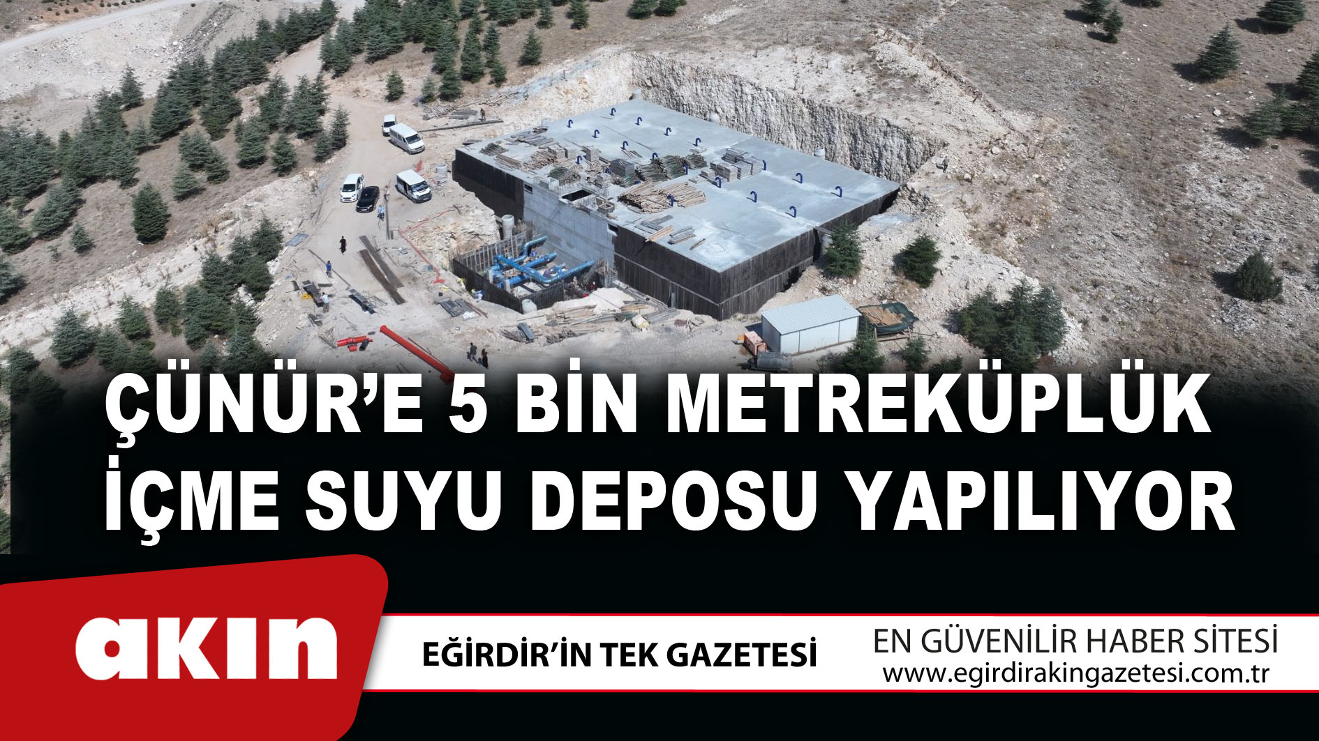 Çünür’e 5 Bin Metreküplük İçme Suyu Deposu Yapılıyor