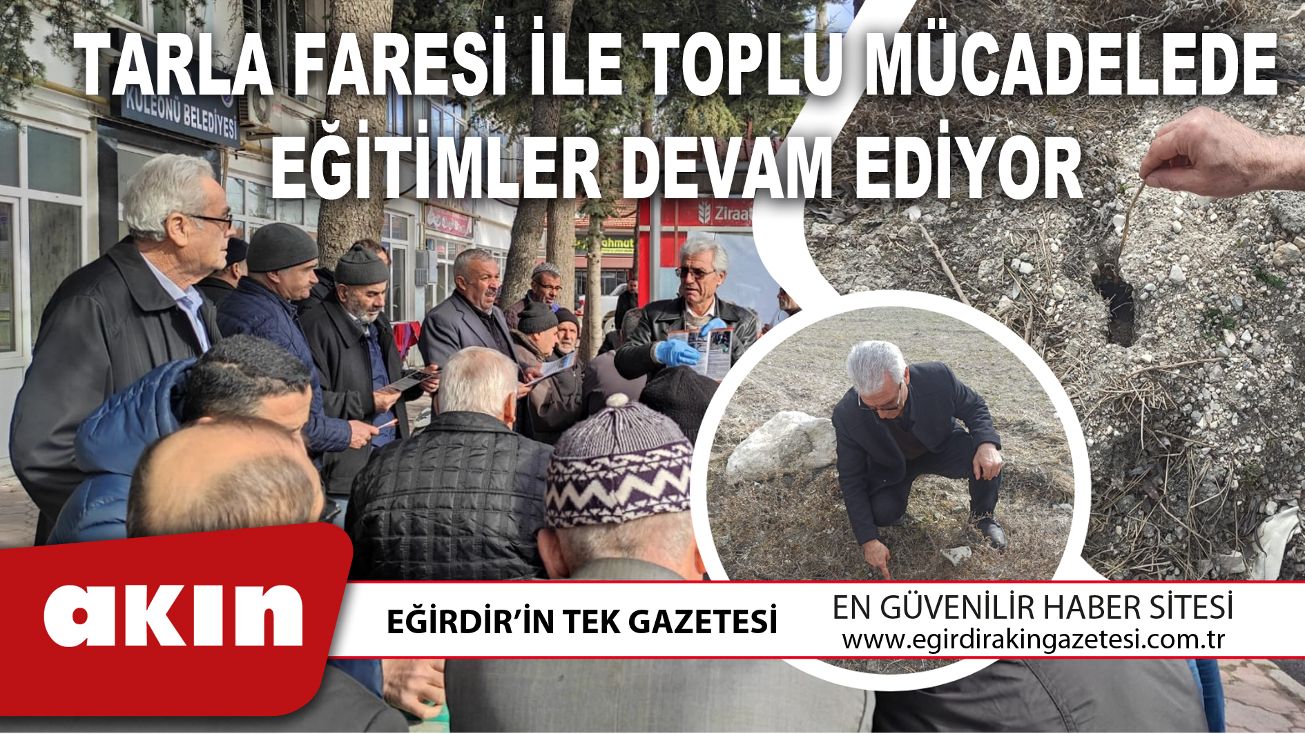 eğirdir haber,akın gazetesi,egirdir haberler,son dakika,Tarla Faresi İle Toplu Mücadelede Eğitimler Devam Ediyor