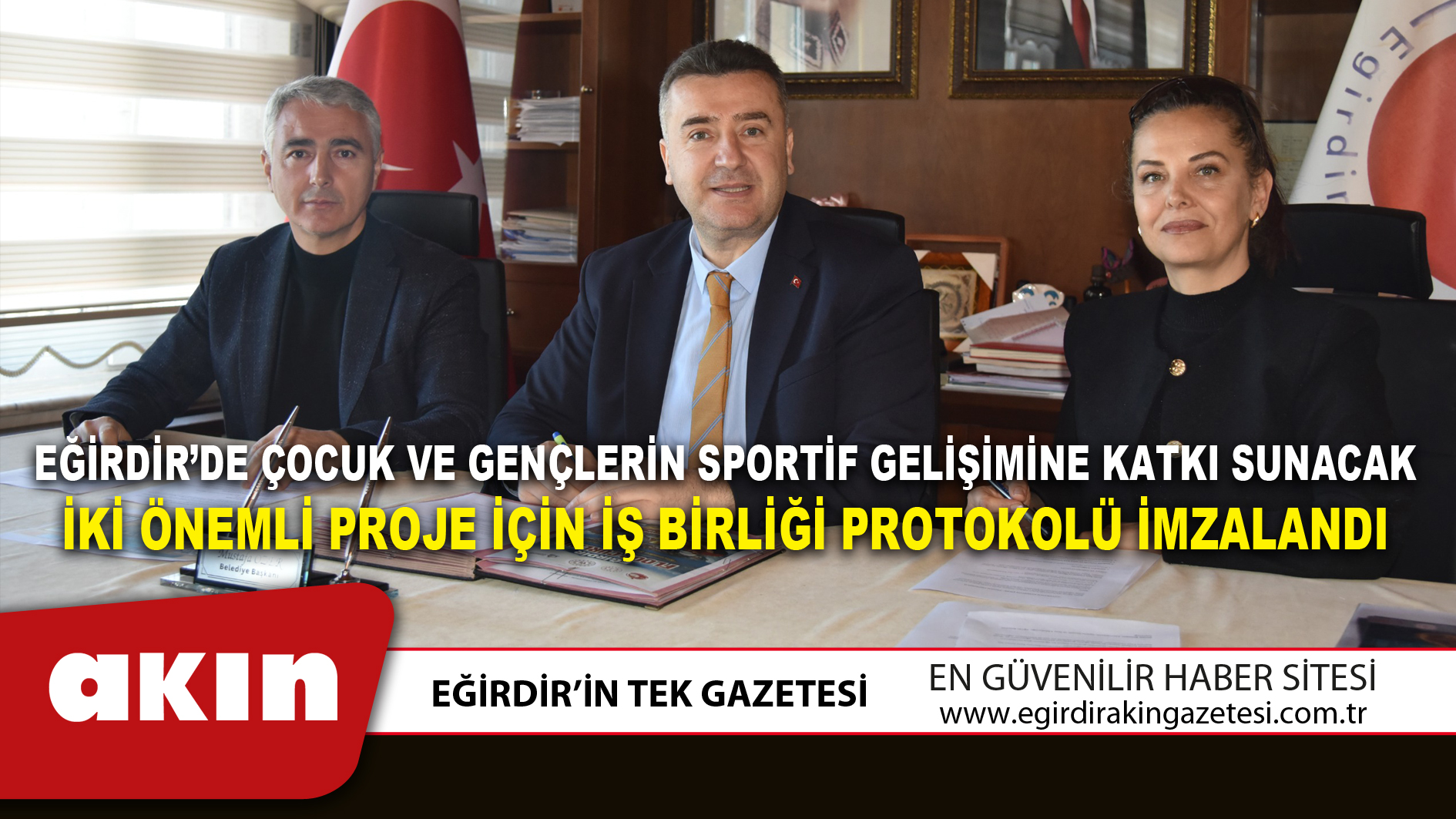 Eğirdir’de Çocuk Ve Gençlerin Sportif Gelişimine Katkı Sunacak İki Önemli Proje İçin İş Birliği Protokolü İmzalandı