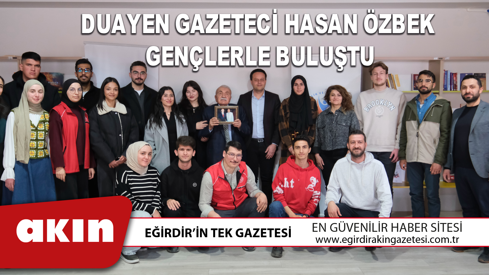 DUAYEN GAZETECİ HASAN ÖZBEK GENÇLERLE BULUŞTU