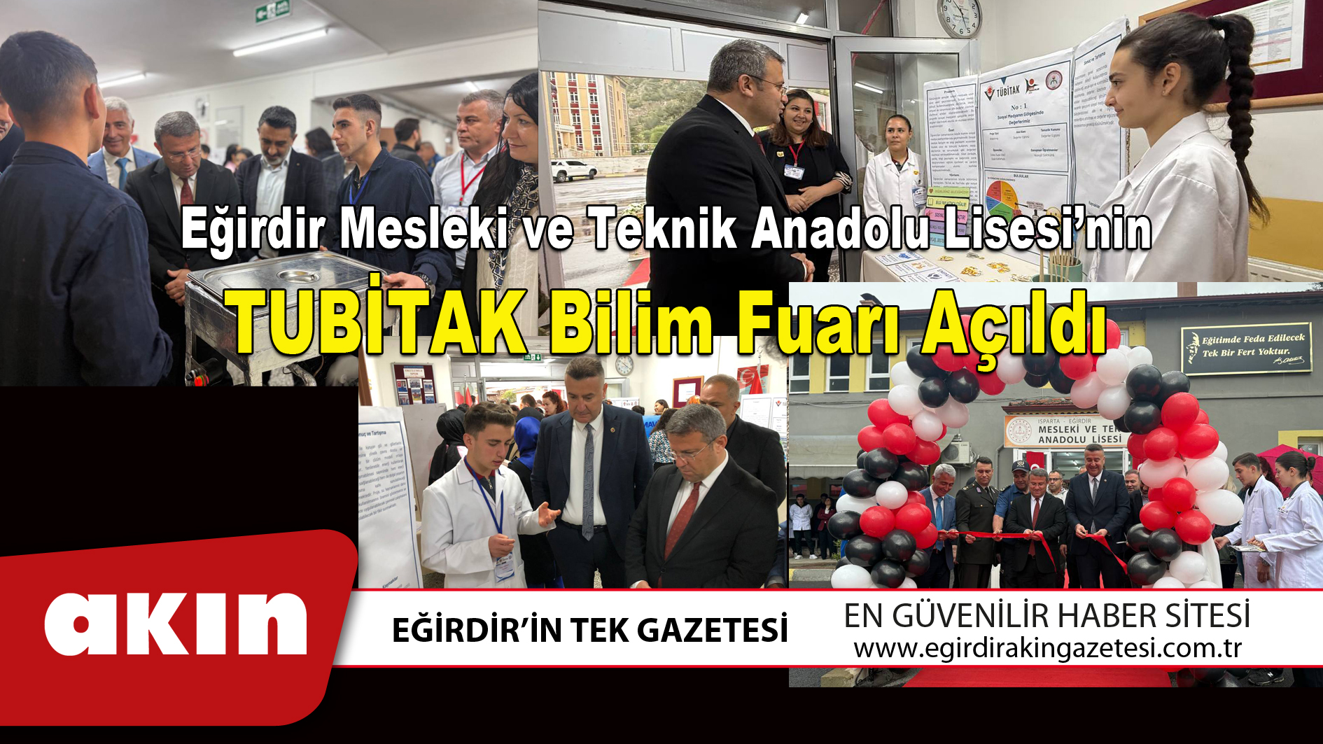 eğirdir haber,akın gazetesi,egirdir haberler,son dakika,Eğirdir Mesleki ve Teknik Anadolu Lisesi’nin TUBİTAK Bilim Fuarı Açıldı
