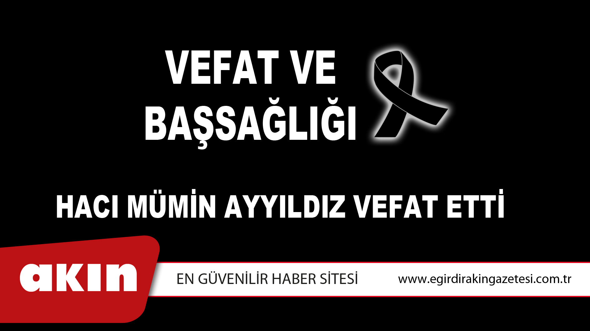 VEFAT ve BAŞSAĞLIĞI