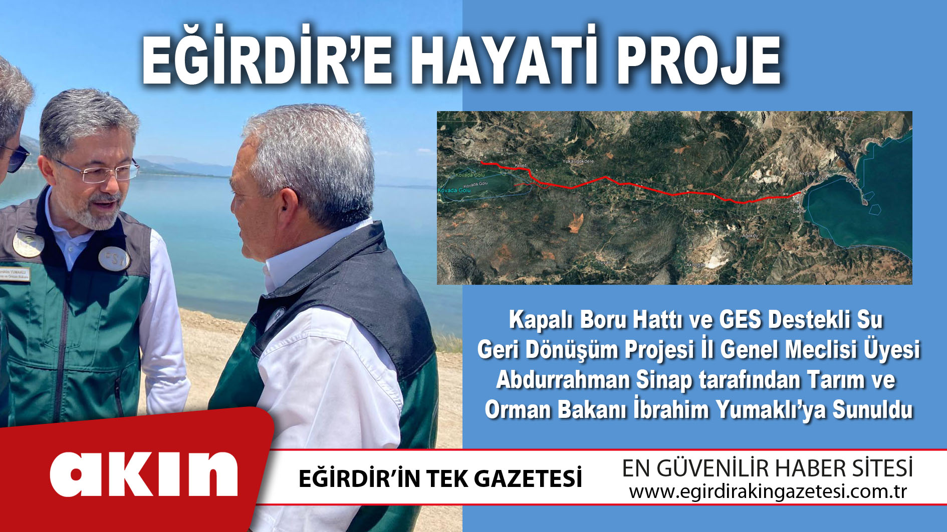 EĞİRDİR’E HAYATİ PROJE