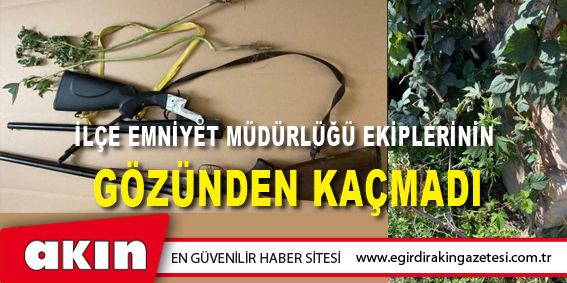 Eğirdir İlçe Emniyet Müdürlüğü Ekiplerinin  Gözünden Kaçmadı