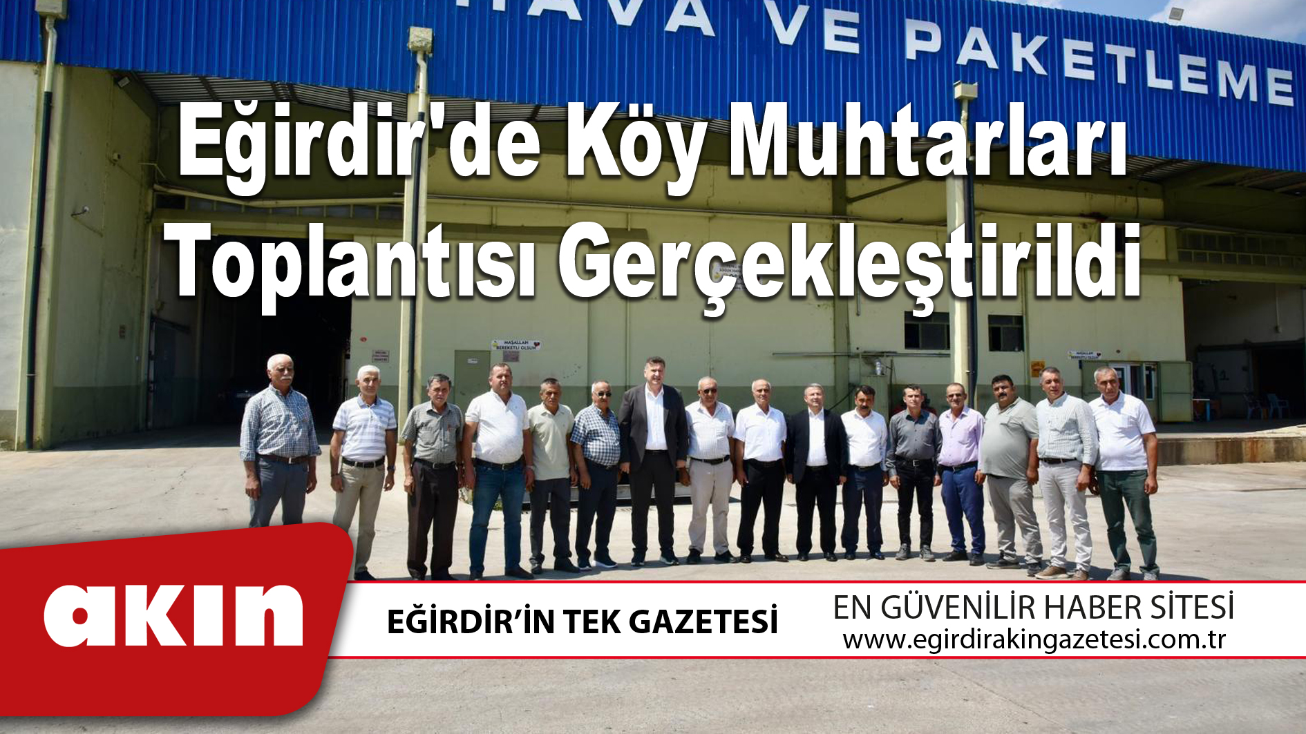 Eğirdir'de Köy Muhtarları Toplantısı Gerçekleştirildi