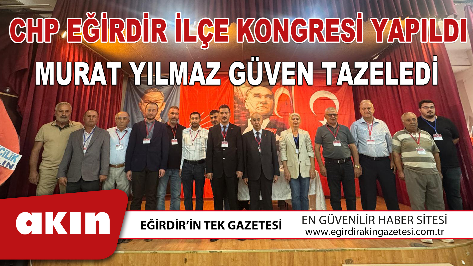 CHP EĞİRDİR İLÇE KONGRESİ YAPILDI
