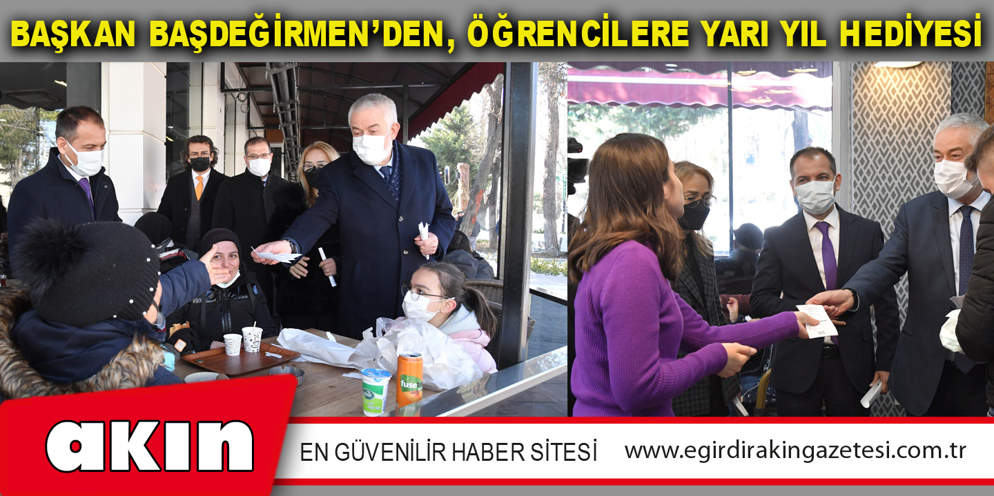 Başkan Başdeğirmen’den, Öğrencilere Yarı Yıl Hediyesi