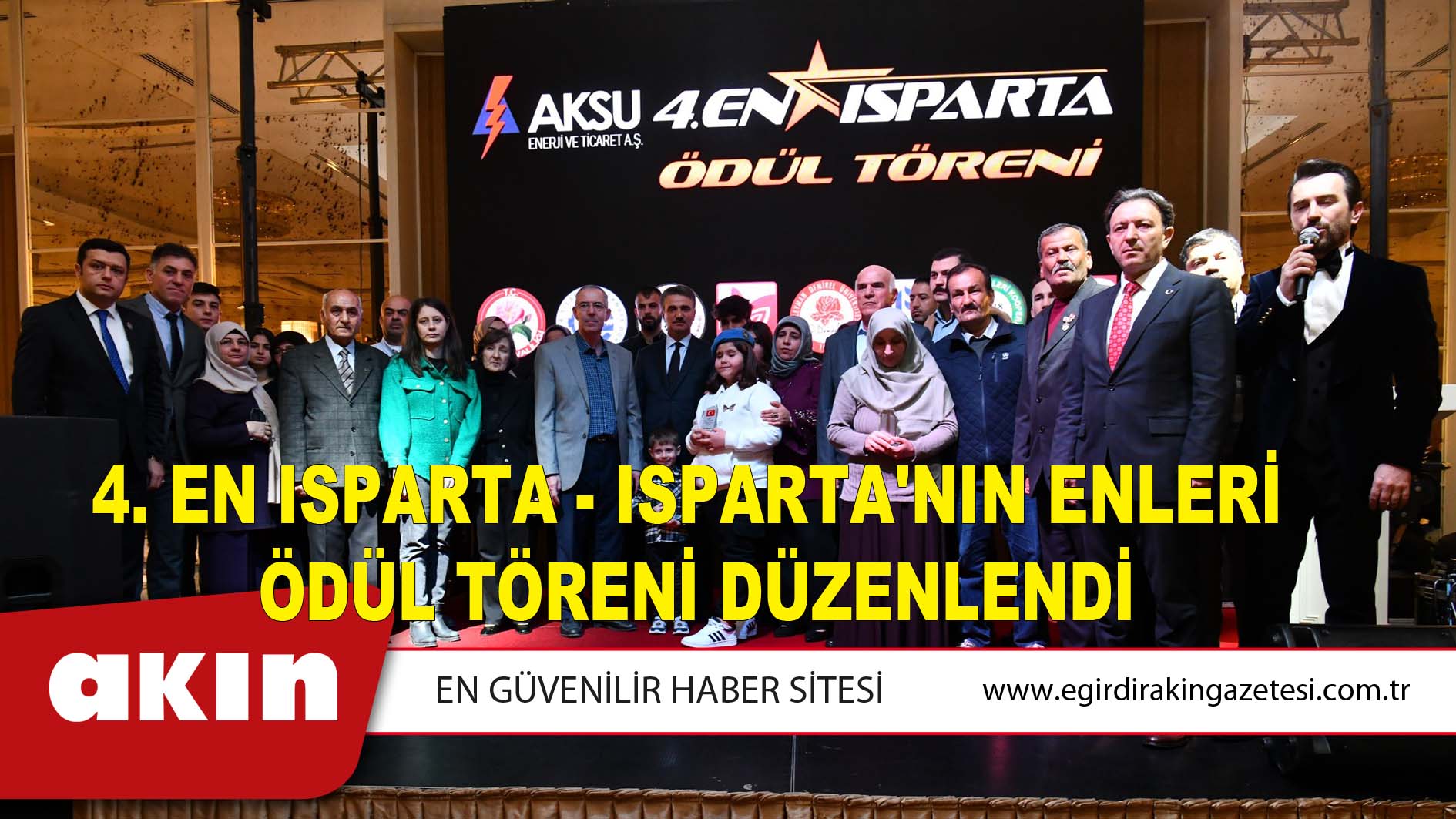 4. En Isparta - Isparta'nın Enleri Töreninde Ödül Alanlar