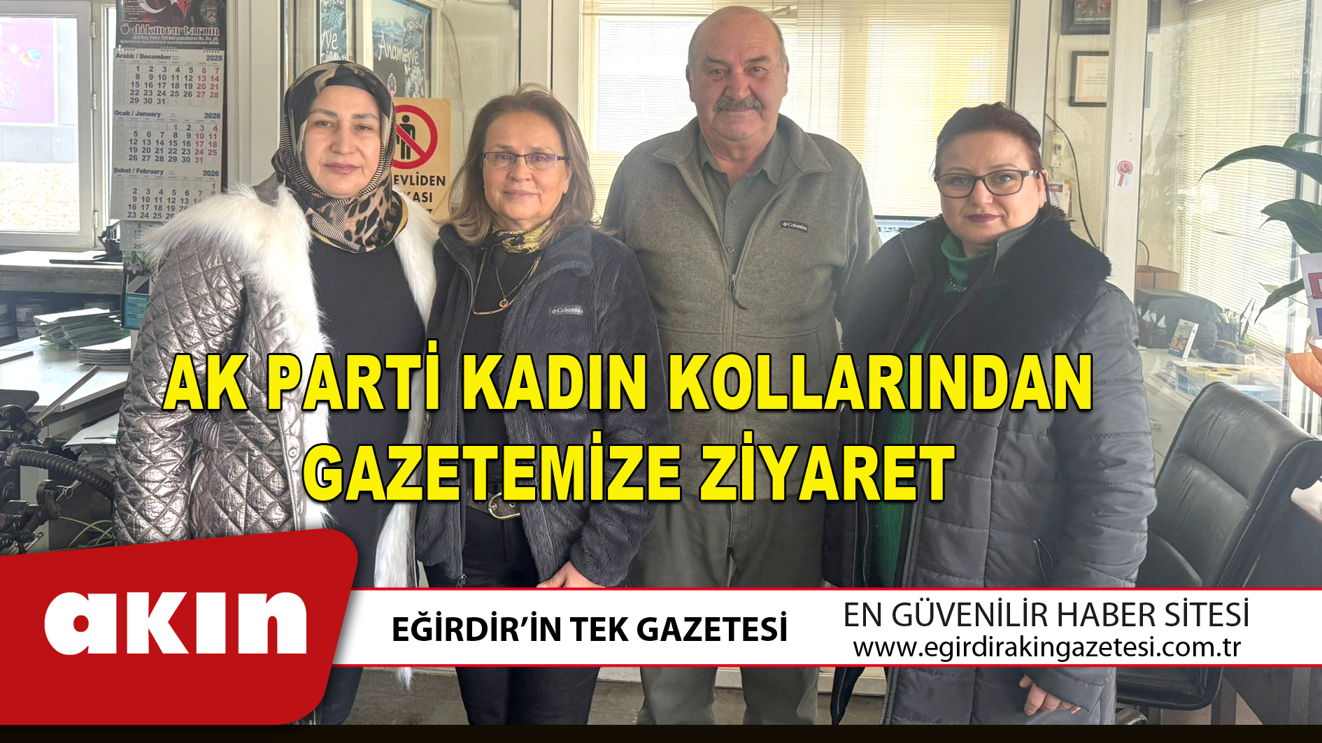AK PARTİ KADIN KOLLARINDAN GAZETEMİZE ZİYARET