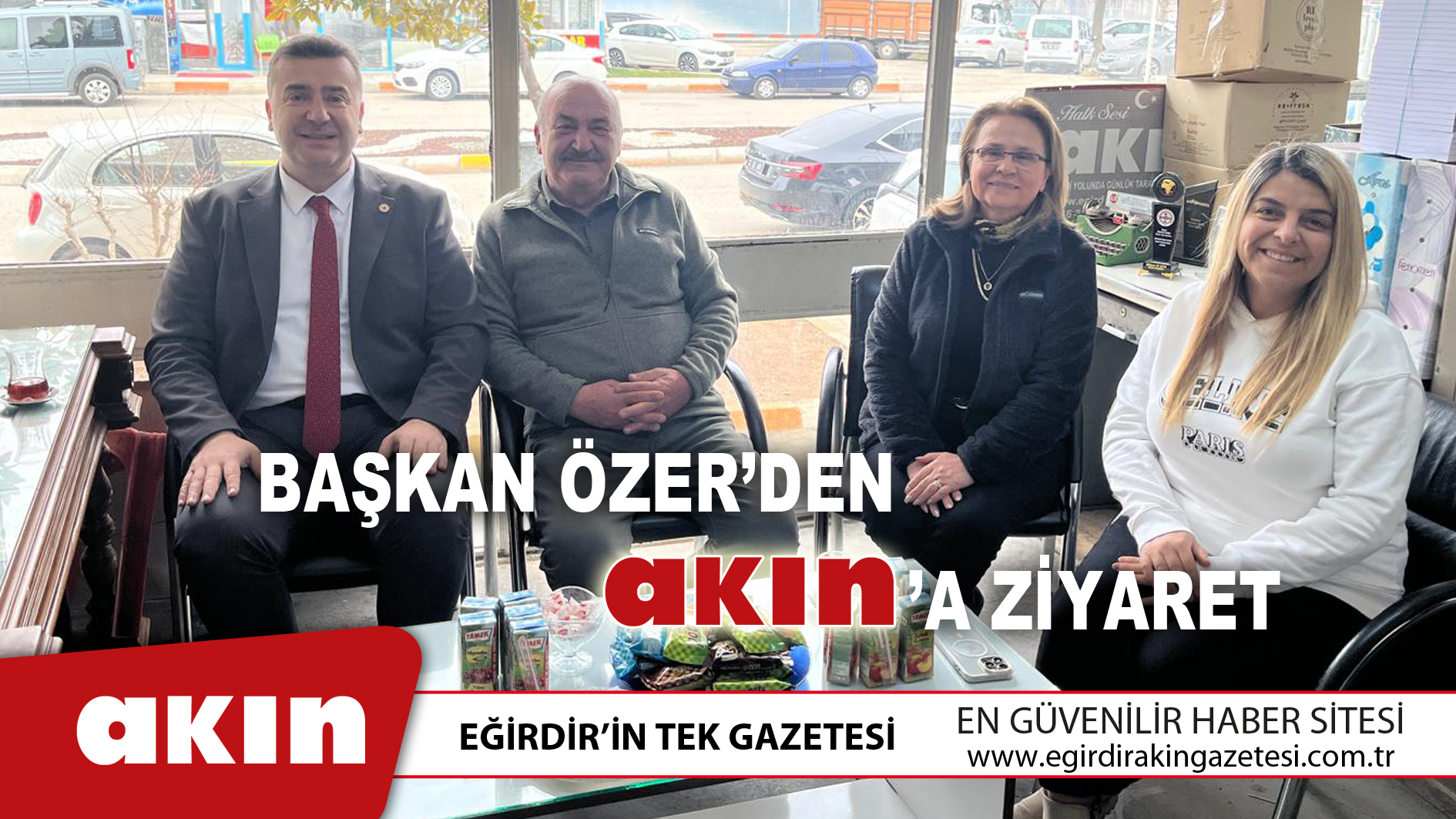 eğirdir haber,akın gazetesi,egirdir haberler,son dakika,Başkan Özer’den Akın Gazetesi’ne Ziyaret