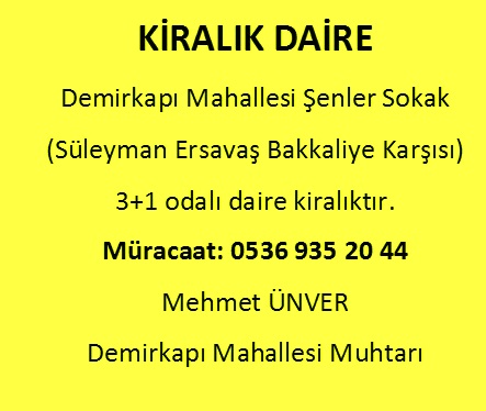 KİRALIK DAİRE