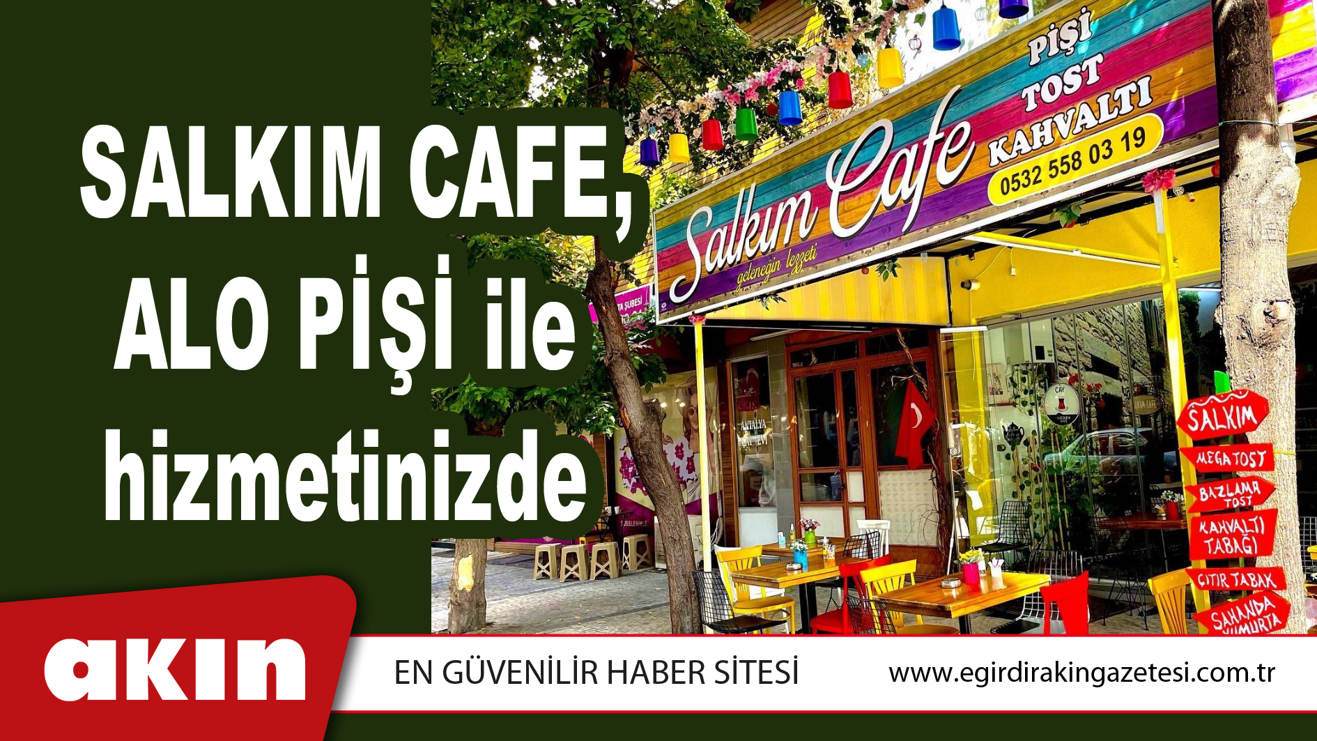 Salkım Cafe, Alo Pişi ile hizmetinizde 
