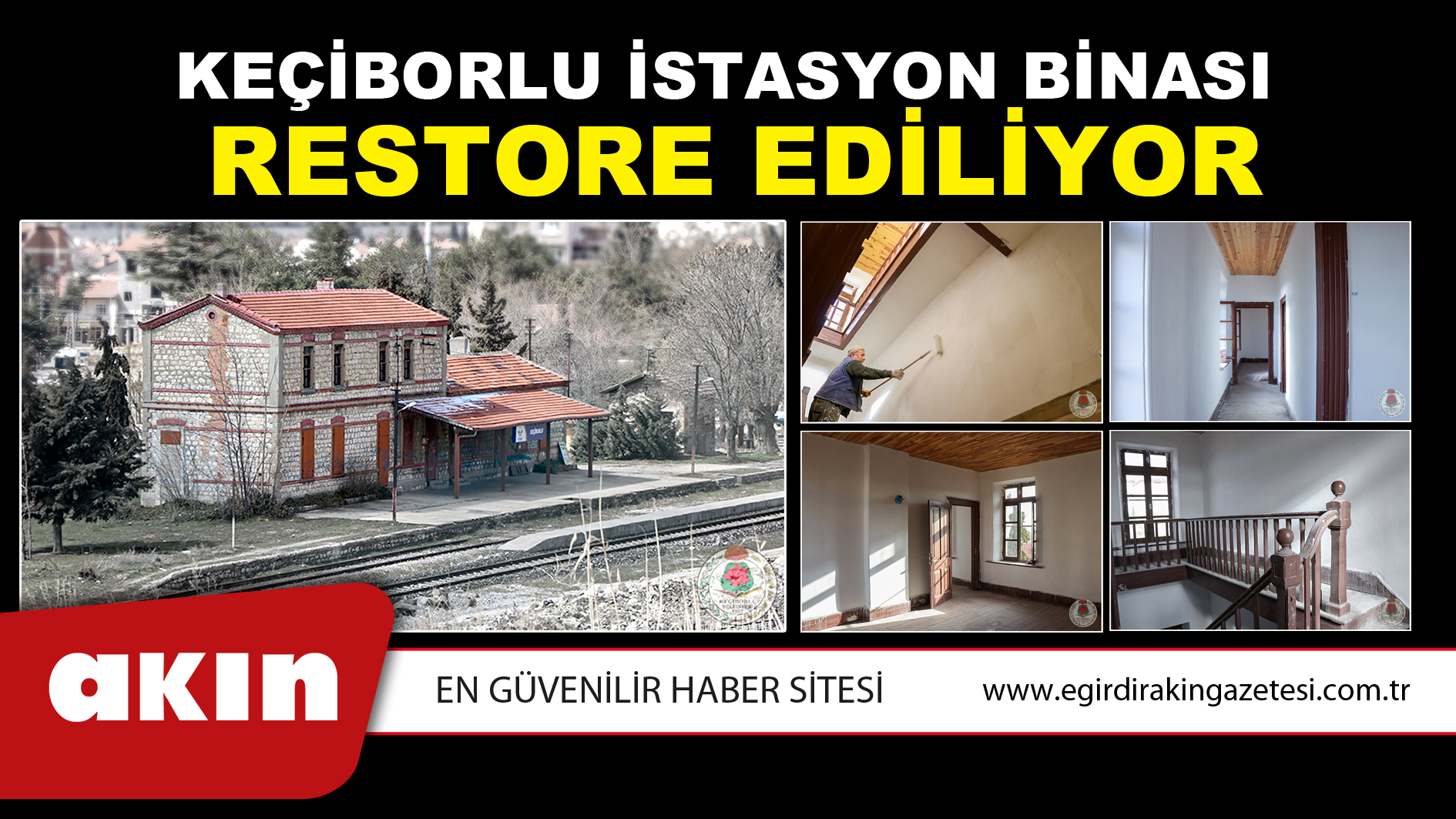 Keçiborlu İstasyon Binası Restore Ediliyor