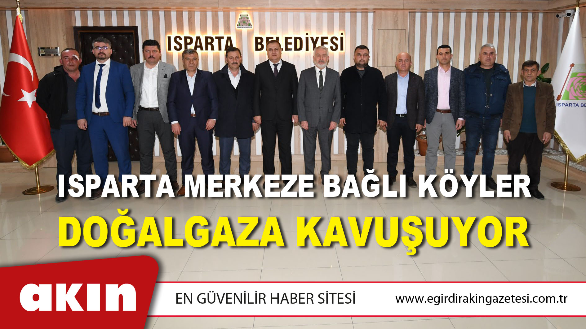 Isparta Merkeze Bağlı Köyler Doğalgaza Kavuşuyor 