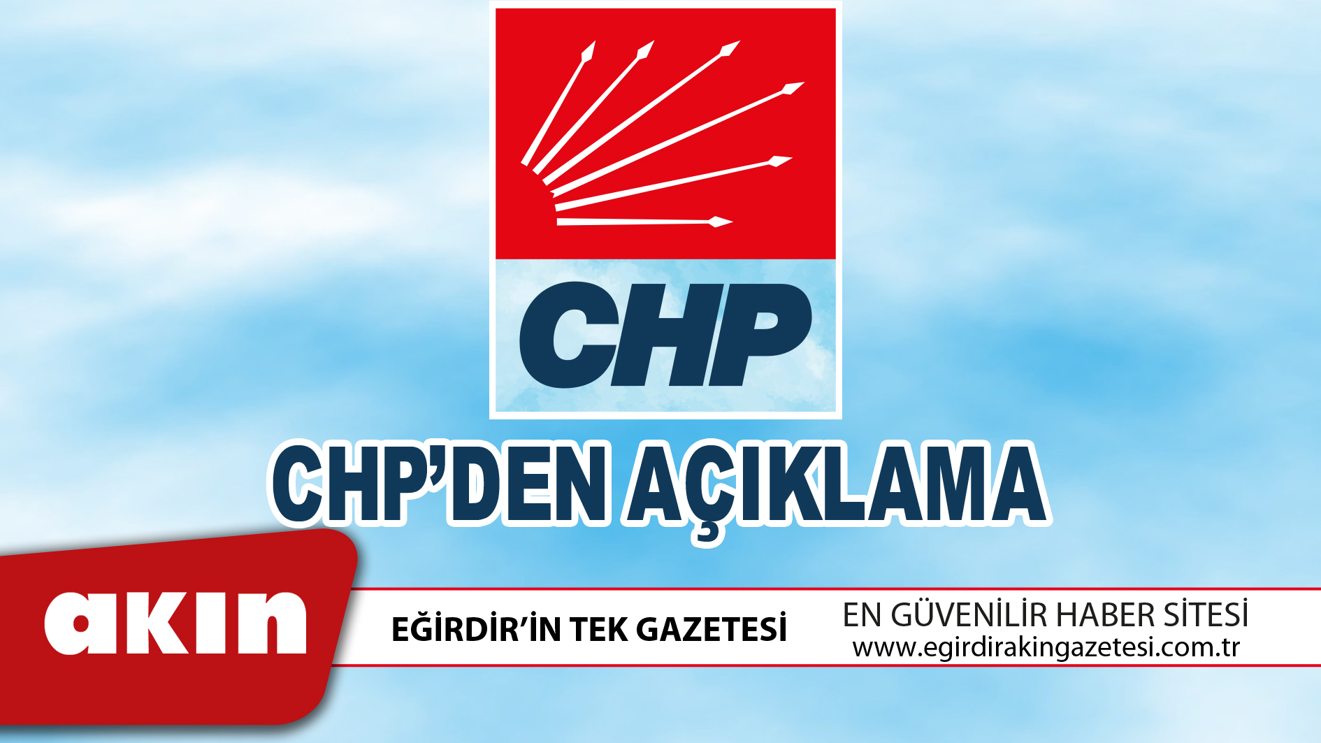 CHP DEN AÇIKLAMA