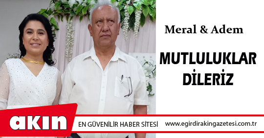 MUTLULUKLAR DİLERİZ