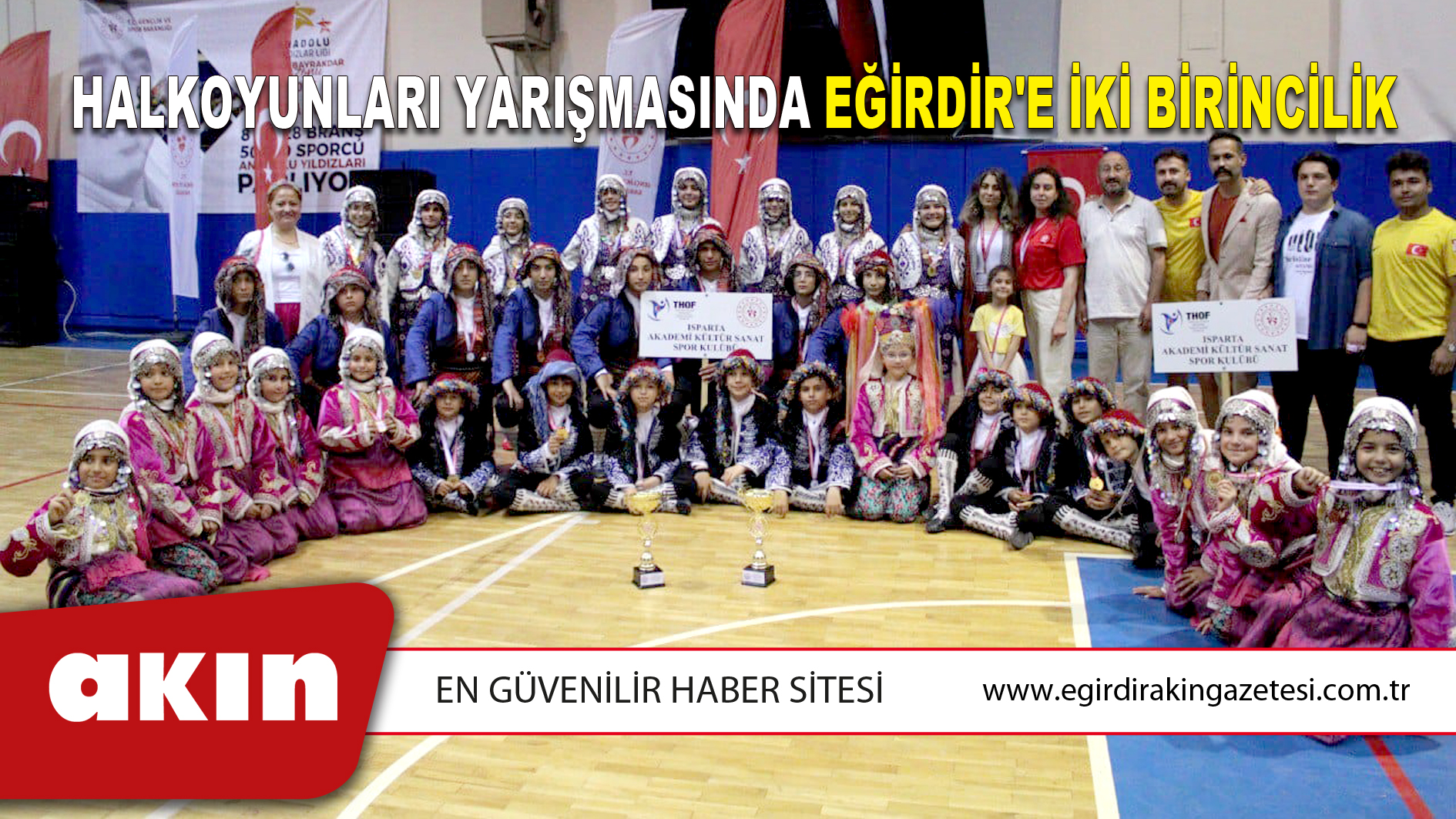Halkoyunları Yarışmasında Eğirdir'e İki Birincilik