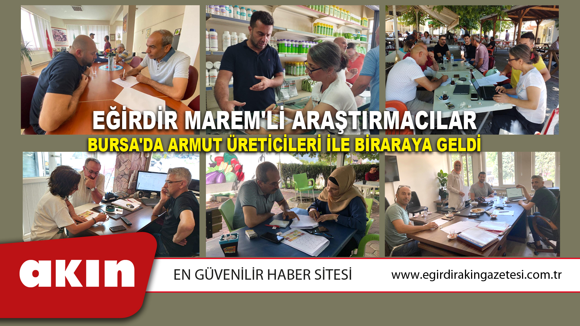 Eğirdir MAREM'li Araştırmacılar Bursa'da Armut Üreticileri İle Biraraya Geldi