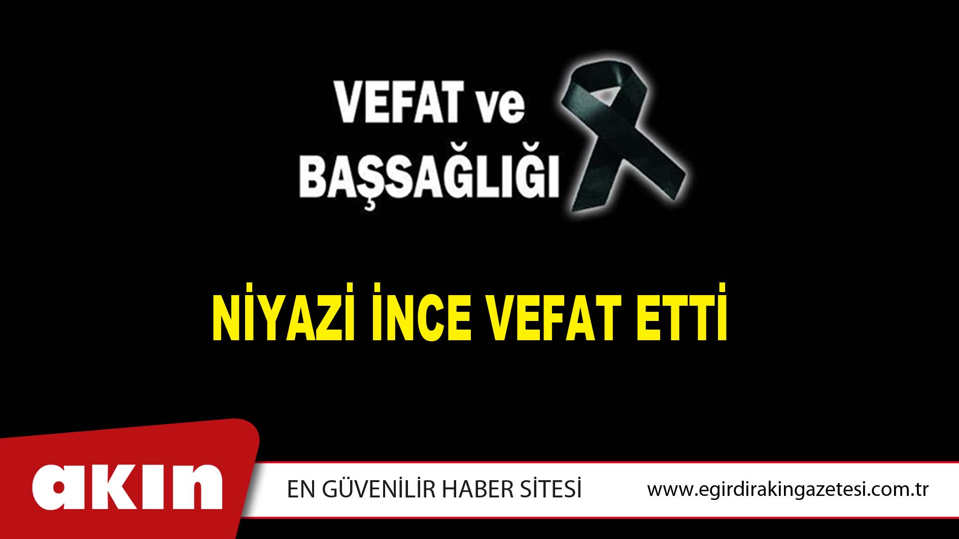 VEFAT VE BAŞSAĞLIĞI