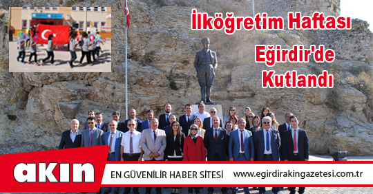  İlköğretim Haftası Eğirdir'de Kutlandı