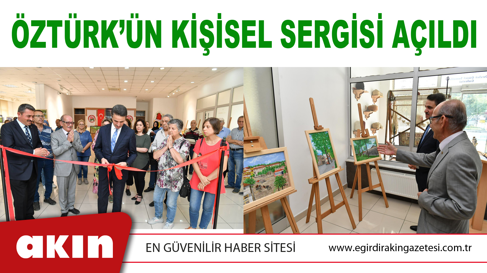 Öztürk’ün Kişisel Sergisi Açıldı