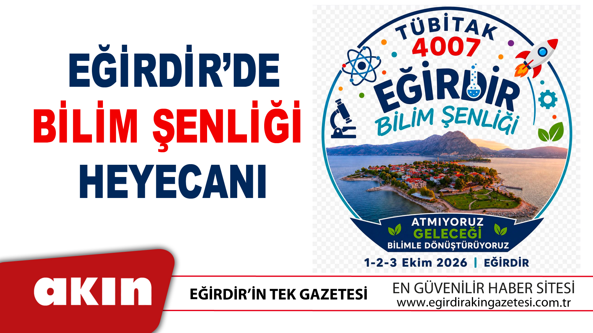 eğirdir haber,akın gazetesi,egirdir haberler,son dakika,Eğirdir’de Bilim Şenliği Heyecanı