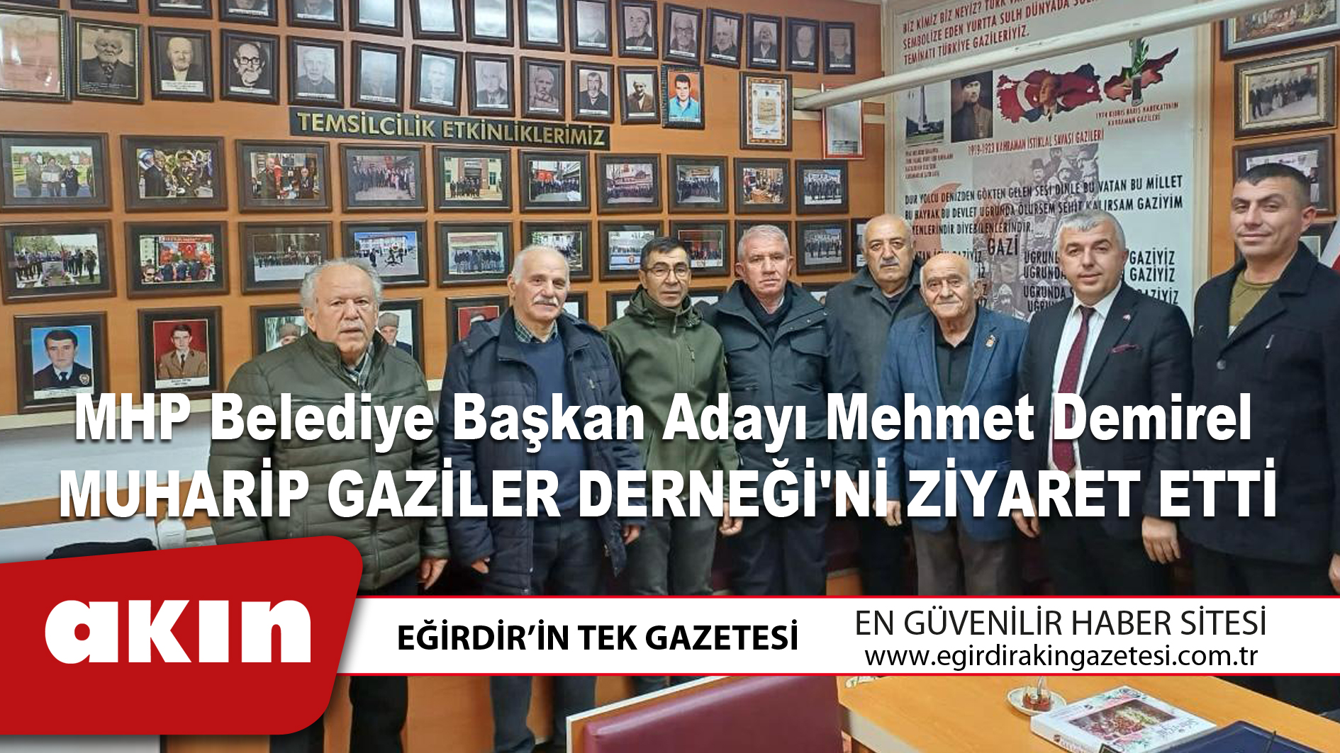 MHP Belediye Başkan Adayı Demirel Muharip Gaziler Derneği'ni Ziyaret Etti