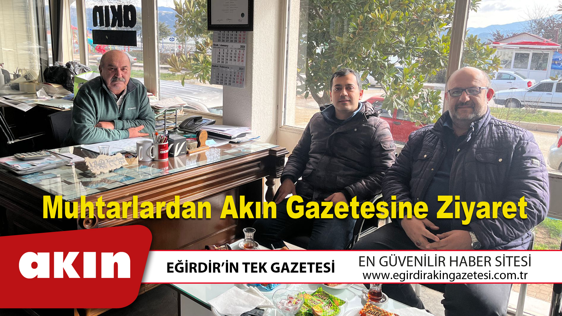 Muhtarlardan Akın Gazetesine Ziyaret